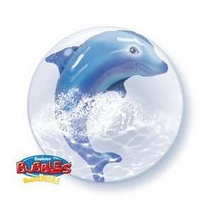  24 Jumping Dolphin Bubble Qualatex Balloons Toys & Games