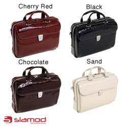 Siamod Servano Small Leather Womens Laptop Briefcase  