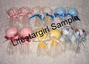 Baby Scratch Mitten Lollipops!! Great Baby Shower Decorations!!  