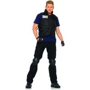 Lets Party By Leg Avenue SWAT Commander Adult Costume / Black   Size 