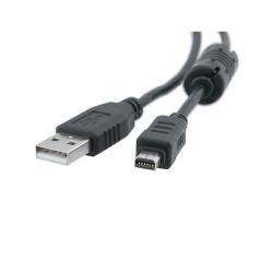 Eforcity Olympus CB USB5 / USB6 USB Data Cable w/ Ferrite, Black 