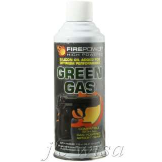 FIREPOWER GREEN GAS CANISTER W/ SILICON OIL FOR AIRSOFT  