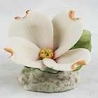 napoleon porcellane italy capodimonte orchid flower porcelain figurine 