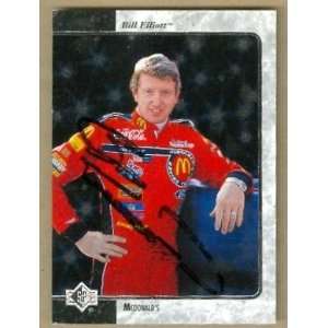   Bill Elliott Autographed Trading Card (Auto Racing): Sports & Outdoors
