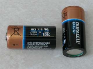10 DURACELL CR123 123 DL123 battery CR123A 17345 1550 mah Lithium 
