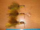 FLY FISHING FLIES   Realistic FROG Popper / Diver size 1/0 (3 ea.)