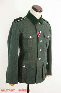 WWII German M36 EM field wool tunic Feldbluse 2XL  