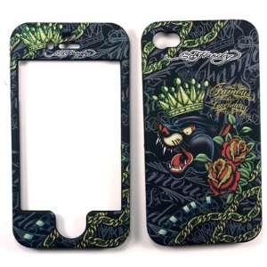 Ed Hardy Panther Pride iPhone 4 4G 4S Faceplate Case Cover Snap On