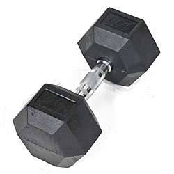 Rubber 40 pound Dumbbell  Overstock