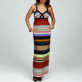 Jessica Simpson Juniors Colorful Stripes Maxi Dress  Overstock
