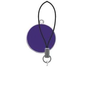    1 Purple Enamel Disc   Cell Phone Charm [Jewelry] Jewelry