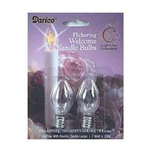  Replacement Bulb, Flickering 1W/120V for Candle Lamps, 2 