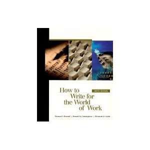  How to Write for the World of Work 6TH EDITION Books