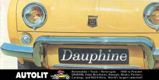 1961 Renault Dauphine Brochure Spain  