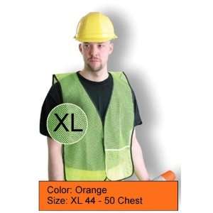  Occulux Economy Safety Vest (Mesh), Orange, XL 44 to 50 