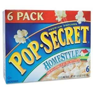 Pop Secret Microwave Popcorn   Homestyle   6 bags:  Grocery 