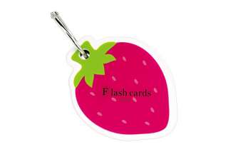 Midori Flash Card   Strawberry Design