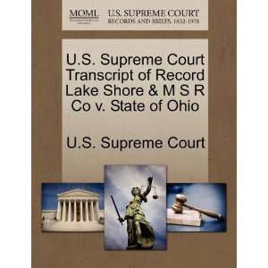  Court Transcript of Record Lake Shore & M S R Co v. State of Ohio 