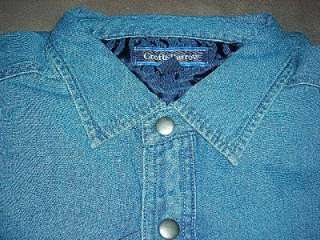 Croft & Barrow Blue Denim / Quilt Shirt Jacket~Mens LT and XLT~$70~NWT 