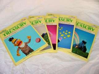 1983 THE SESAME STREET TREASURY VOLUMES 6   15 CHILDRENS BOOKS JIM 