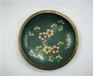 RARE ANTIQUE CHINESE CLOISONNE PLATE / TRAY . SIGN  