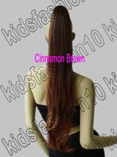 28 Heat Resistant 70cm Long Cosplay Wig Wavy Ponytail All Color Free 