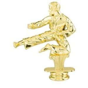  Gold 4.25 Male Karate Trophy Figure Trophy Everything 