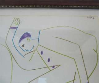   ORIGINAL PICASSO LITHOGRAPHY with COA SIGNED AND DEVOTED  