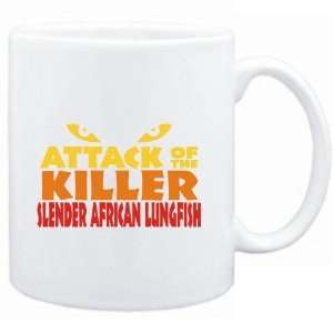  Mug White  Attack of the killer Slender African Lungfish 