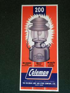 COLEMAN CANADA 200 LAMP LANTERN REPLACEMENT BOX FRONT  