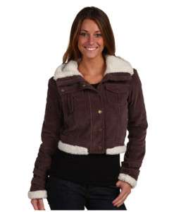 NWT JUICY COUTURE SHERPA CORD JACKET WOMENS P XS S M L  
