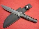   inch Black Carbon Steel Tactical Knife Full Tang Hunting Hunt 1/2 54
