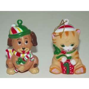   Cat And Dog Christmas Cuties Christmas Tree Ornaments 