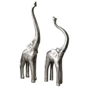  Uttermost Set of 2 Dakila Elephants Statues