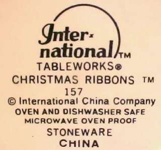 Pretty CHRISTMAS RIBBONS MUG International Tableworks  