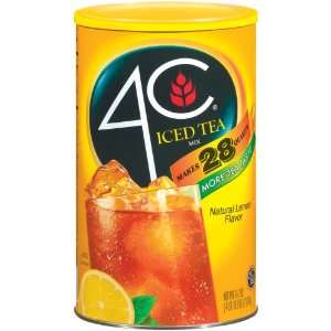 4C Iced Tea Mix   Natural Lemon, 74.2 oz: Grocery & Gourmet Food