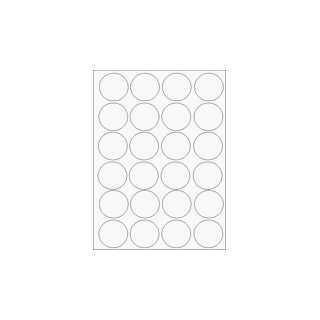  Crystal Clear Labels 1 2/3 Round 6000 Labels Office 