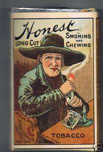 Honest Long Cut Tobacco Pouch Circa 1910 Unopened  