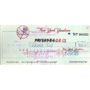   autographed Payroll Check   MLB Cut Signatures: Sports & Outdoors