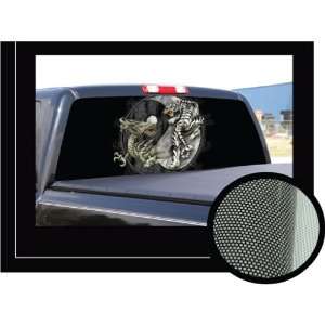 YING YANG 16 x 54   Rear Window Graphic   back compact pickup truck 