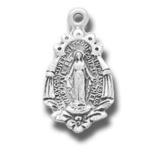   11/16 First Communion Gift Miraculous Mary Medal Pendant Jewelry