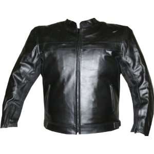  Flap Leather Armor Motorcycle Jacket Black XXL Armour Automotive