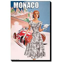 Womens Retro Fashion 1950s Monaco Giclee Canvas Art  Overstock 