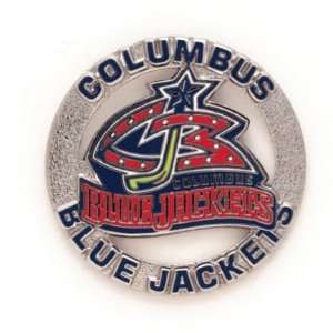  COLUMBUS BLUE JACKETS OFFICIAL LOGO LAPEL PIN: Sports 