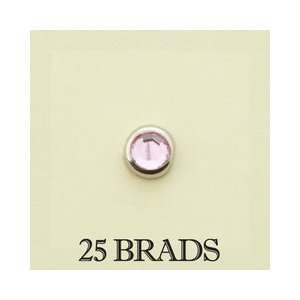  With Love Metal Gem Brads Silver & Pink Electronics