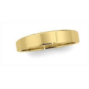  06.00 Mm 14K Yellow Gold Flat Tapered Band Jewelry