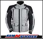 Tourmaster Transition Series 3 Silver XL Textile Motorcycle Jacket