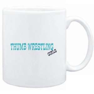  Mug White  Thumb Wrestling GIRLS  Sports Sports 