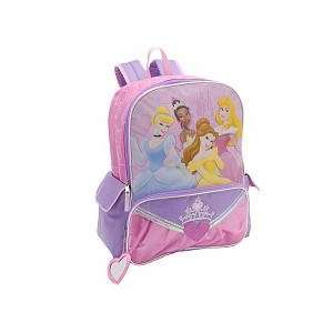  Disney Princess 16 inch Mirror Dangle Backpack   Pink and 