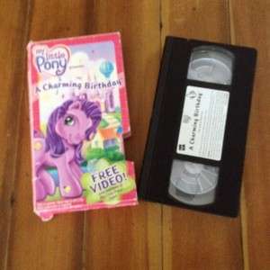 MY LITTLE PONY A CHARMING BIRTHDAY Vhs FREE US 1st Class SHIP w 